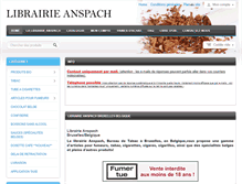 Tablet Screenshot of librairieanspach.be
